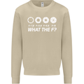 Photography What the F Stop Photographer Mens Sweatshirt Jumper Sand
