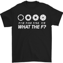 Photography What the F Stop Photographer Mens T-Shirt Cotton Gildan Black
