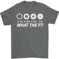 Photography What the F Stop Photographer Mens T-Shirt Cotton Gildan Charcoal