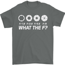 Photography What the F Stop Photographer Mens T-Shirt Cotton Gildan Charcoal
