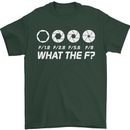 Photography What the F Stop Photographer Mens T-Shirt Cotton Gildan Forest Green
