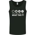 Photography What the F Stop Photographer Mens Vest Tank Top Black