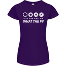 Photography What the F Stop Photographer Womens Petite Cut T-Shirt Purple