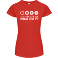 Photography What the F Stop Photographer Womens Petite Cut T-Shirt Red