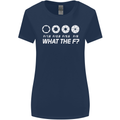 Photography What the F Stop Photographer Womens Wider Cut T-Shirt Navy Blue