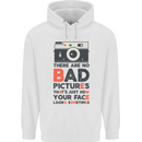 Photography Your Face Funny Photographer Childrens Kids Hoodie White
