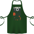 Photography Your Face Funny Photographer Cotton Apron 100% Organic Forest Green