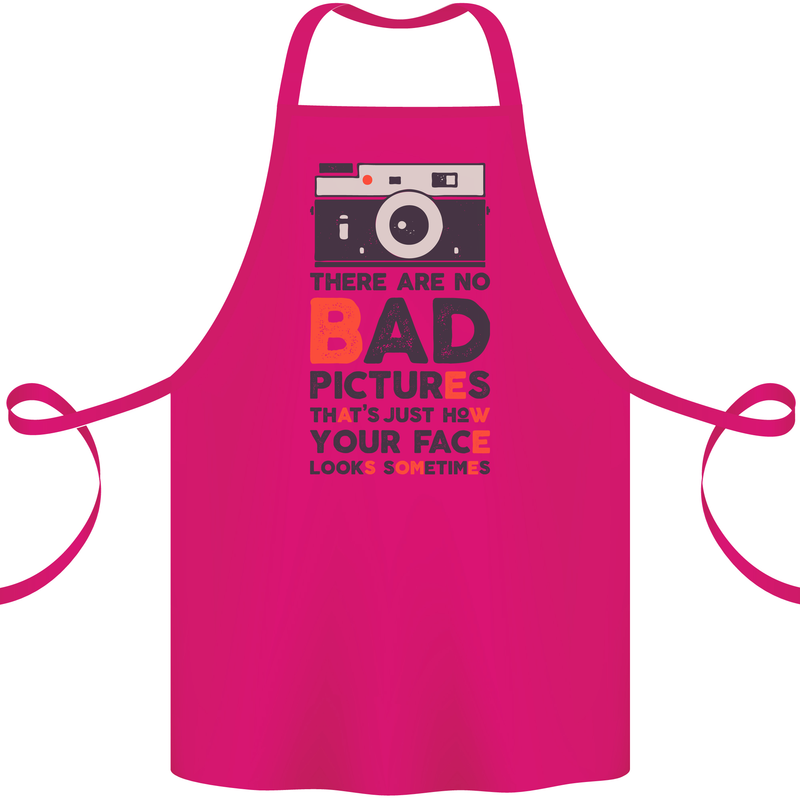 Photography Your Face Funny Photographer Cotton Apron 100% Organic Pink