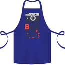 Photography Your Face Funny Photographer Cotton Apron 100% Organic Royal Blue