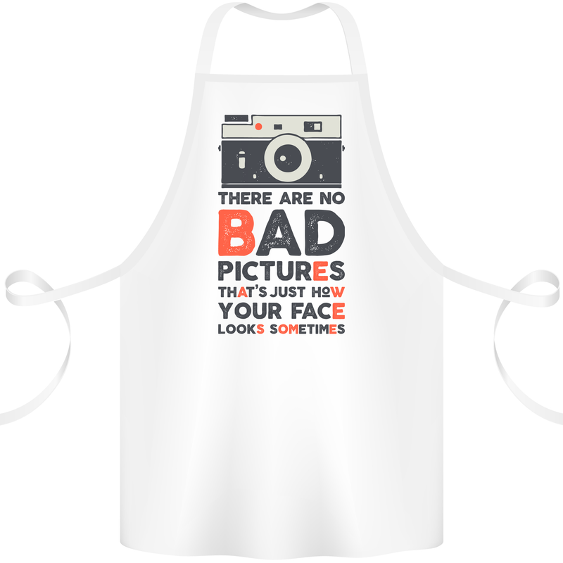 Photography Your Face Funny Photographer Cotton Apron 100% Organic White