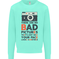 Photography Your Face Funny Photographer Kids Sweatshirt Jumper Peppermint