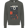 Photography Your Face Funny Photographer Kids Sweatshirt Jumper Storm Grey