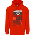 Photography Your Face Funny Photographer Mens 80% Cotton Hoodie Bright Red