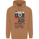 Photography Your Face Funny Photographer Mens 80% Cotton Hoodie Caramel Latte
