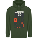 Photography Your Face Funny Photographer Mens 80% Cotton Hoodie Forest Green