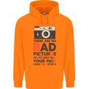 Photography Your Face Funny Photographer Mens 80% Cotton Hoodie Orange