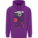 Photography Your Face Funny Photographer Mens 80% Cotton Hoodie Purple