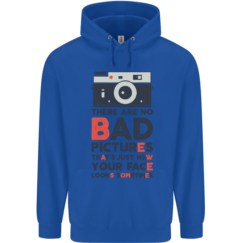 Photography Your Face Funny Photographer Mens 80% Cotton Hoodie Royal Blue