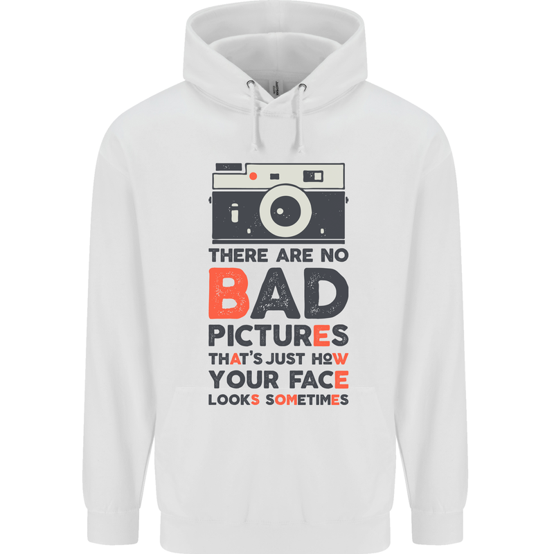 Photography Your Face Funny Photographer Mens 80% Cotton Hoodie White