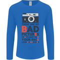 Photography Your Face Funny Photographer Mens Long Sleeve T-Shirt Royal Blue