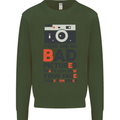 Photography Your Face Funny Photographer Mens Sweatshirt Jumper Forest Green