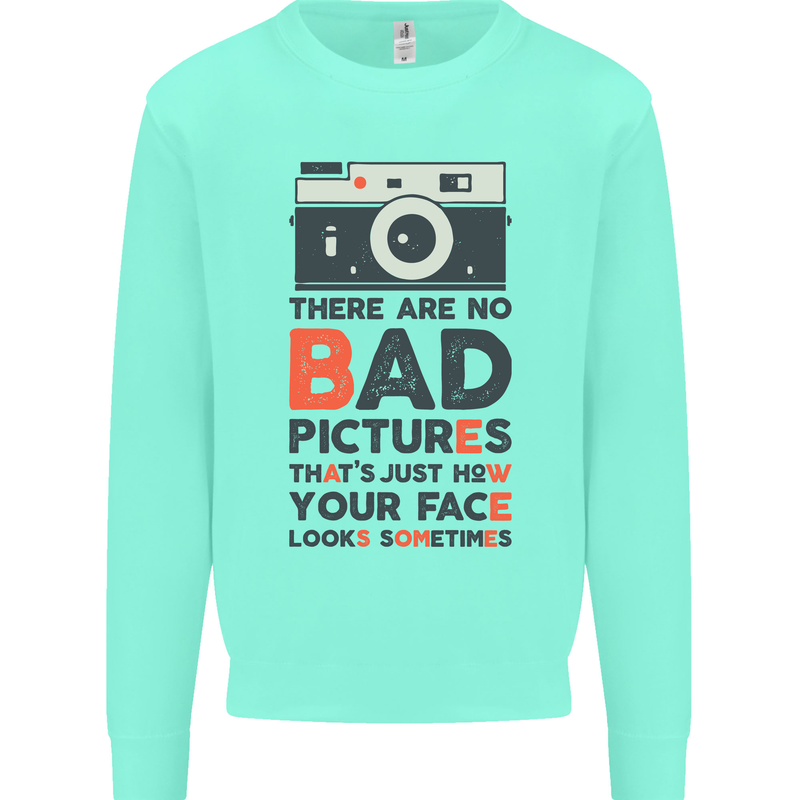 Photography Your Face Funny Photographer Mens Sweatshirt Jumper Peppermint