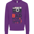 Photography Your Face Funny Photographer Mens Sweatshirt Jumper Purple