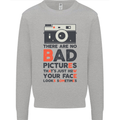 Photography Your Face Funny Photographer Mens Sweatshirt Jumper Sports Grey