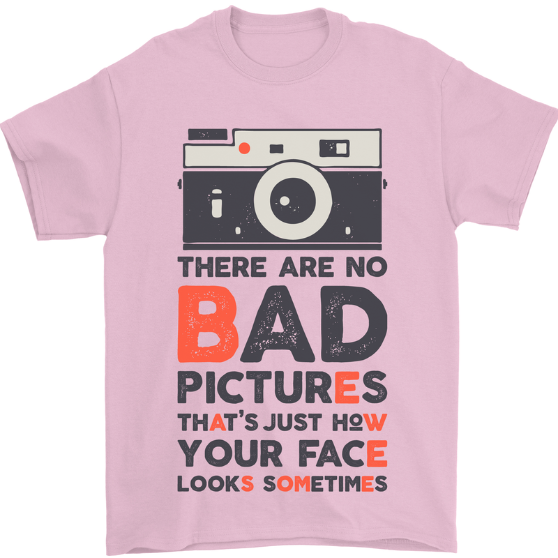 Photography Your Face Funny Photographer Mens T-Shirt Cotton Gildan Light Pink