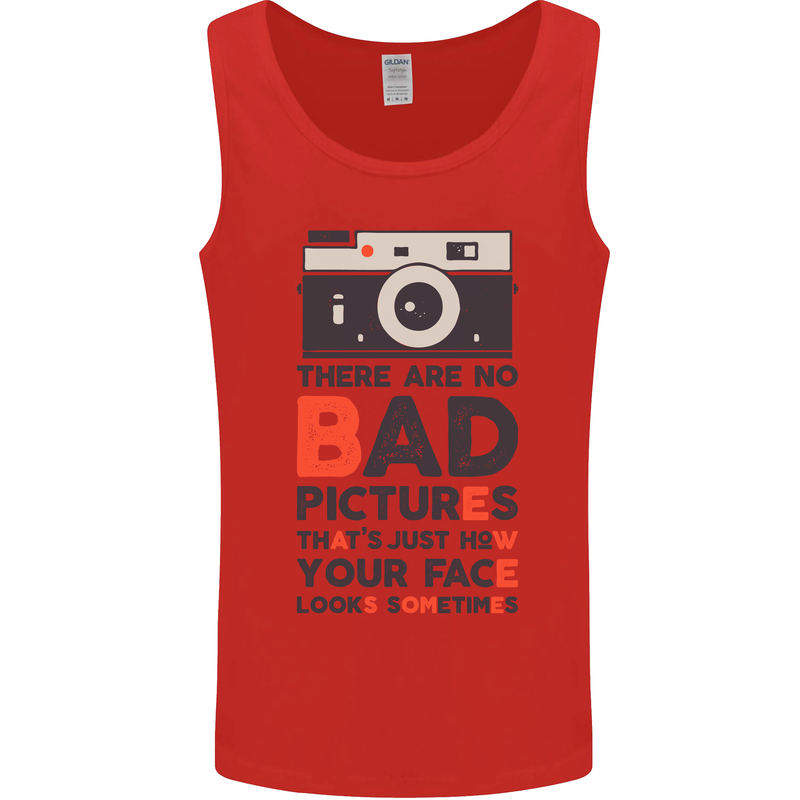 Photography Your Face Funny Photographer Mens Vest Tank Top Red