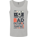 Photography Your Face Funny Photographer Mens Vest Tank Top Sports Grey