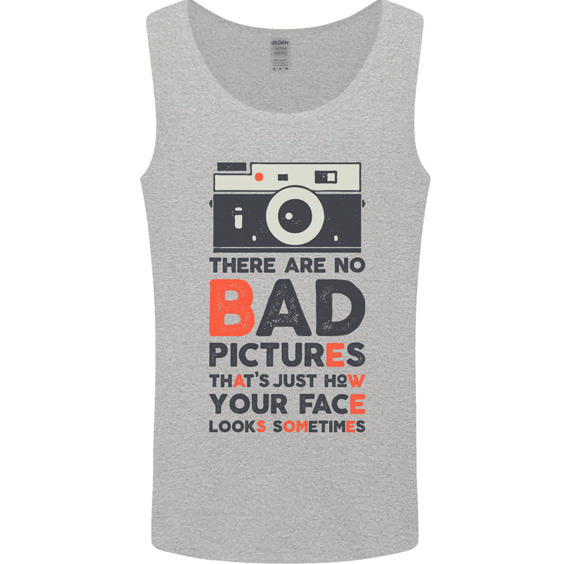 Photography Your Face Funny Photographer Mens Vest Tank Top Sports Grey