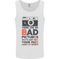 Photography Your Face Funny Photographer Mens Vest Tank Top White