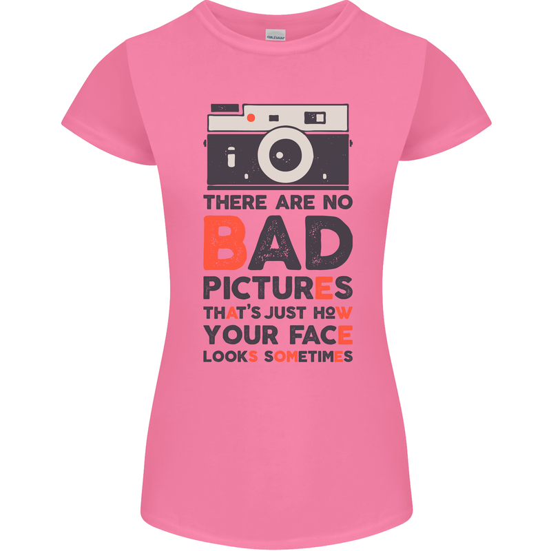 Photography Your Face Funny Photographer Womens Petite Cut T-Shirt Azalea