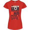 Photography Your Face Funny Photographer Womens Petite Cut T-Shirt Red