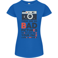 Photography Your Face Funny Photographer Womens Petite Cut T-Shirt Royal Blue