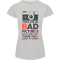 Photography Your Face Funny Photographer Womens Petite Cut T-Shirt Sports Grey