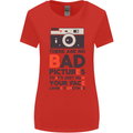 Photography Your Face Funny Photographer Womens Wider Cut T-Shirt Red