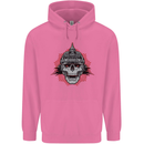 Pickelhaube Skull Prussian Helmet Biker Childrens Kids Hoodie Azalea