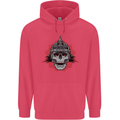 Pickelhaube Skull Prussian Helmet Biker Childrens Kids Hoodie Heliconia
