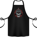 Pickelhaube Skull Prussian Helmet Biker Cotton Apron 100% Organic Black