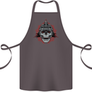 Pickelhaube Skull Prussian Helmet Biker Cotton Apron 100% Organic Dark Grey