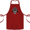 Pickelhaube Skull Prussian Helmet Biker Cotton Apron 100% Organic Maroon