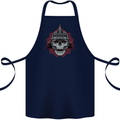 Pickelhaube Skull Prussian Helmet Biker Cotton Apron 100% Organic Navy Blue