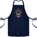 Pickelhaube Skull Prussian Helmet Biker Cotton Apron 100% Organic Navy Blue
