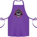 Pickelhaube Skull Prussian Helmet Biker Cotton Apron 100% Organic Purple