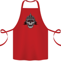 Pickelhaube Skull Prussian Helmet Biker Cotton Apron 100% Organic Red