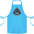 Pickelhaube Skull Prussian Helmet Biker Cotton Apron 100% Organic Turquoise