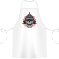 Pickelhaube Skull Prussian Helmet Biker Cotton Apron 100% Organic White