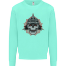 Pickelhaube Skull Prussian Helmet Biker Kids Sweatshirt Jumper Peppermint